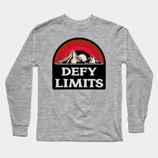 Defy Limits Mountains Long Sleeve T-Shirt